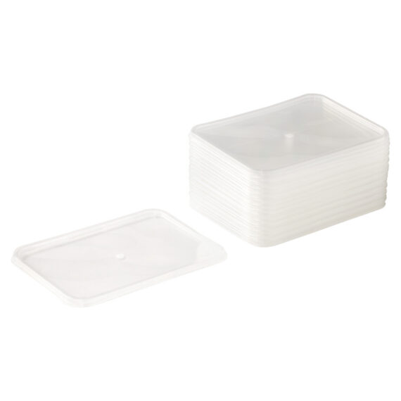 Deksel kilobak transparant (50 st.)